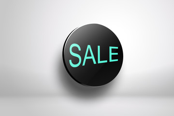 black circle on grey background