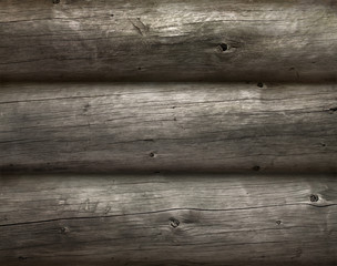 Naklejka premium Wall of the old boards as a background.