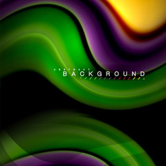 Fluid mixing colors vector wave abstract background design. Colorful mesh waves