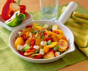 Paprika Kartoffel Pfanne