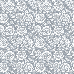 Obraz premium Seamless white lace