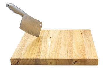 chipping block isolated on white