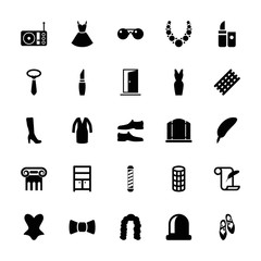 Collection of 25 elegance filled icons