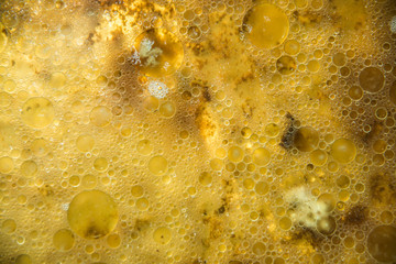 Disgusting mixture of fat and water after cooking