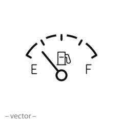 Gas gage icon vector