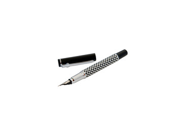 Fountain pen isolated on white background