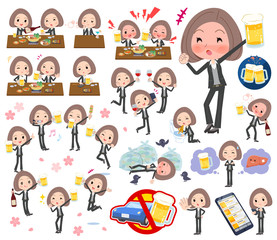 Black jacket pants business woman_alcohol