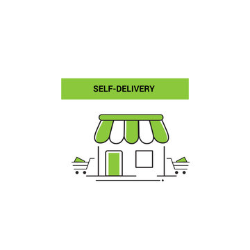 Self-Delivery logo template design