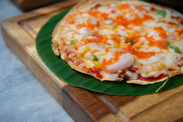 Shrimp pizza