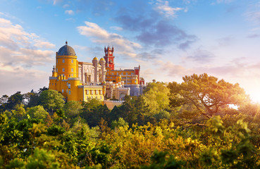 National Palace of Pena in Sintra, near Lisbon, Portugal.