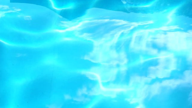 Clear water in a swimming pool