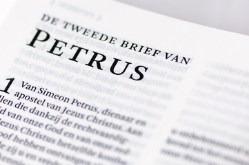 The book of St. Peter (Petrus), written in Dutch