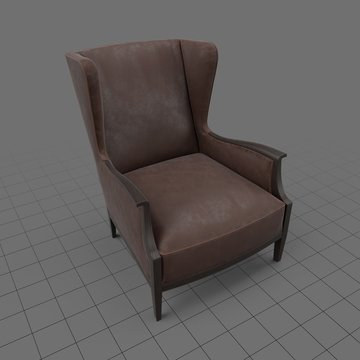 Wingback armchair