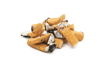 cigarette butt, tobacco butts or blank cigars