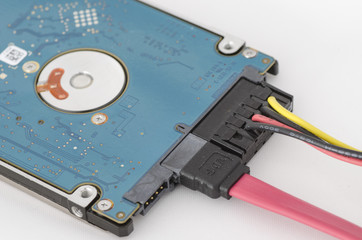 sata cable indicating the exact connection it carries on an internal hard disk