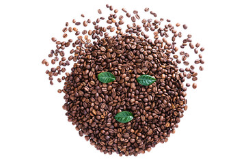 Coffee beans background