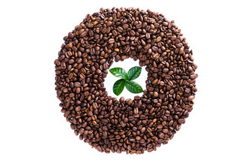 Coffee beans background