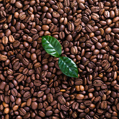 Coffee beans background