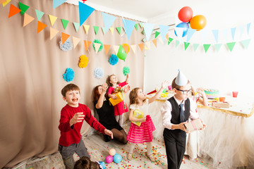 children rejoice at the feast