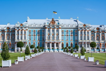 Catherine palace in Tsarskoe Selo, St. Petersburg, Russia