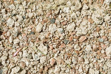 Texture background of many small gray stones,