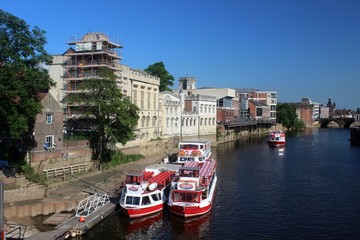 The Guildhall and the River Ouse, York.