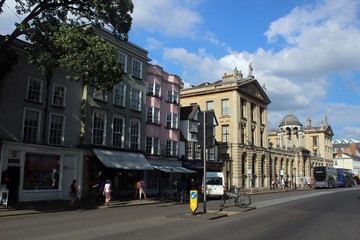 Fototapeta na wymiar High Street, Oxford.