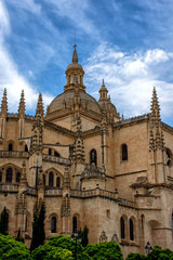 Fototapeta na wymiar Detalle cupula catedral de segovia