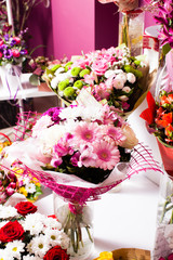 Bouquet decorate in shop