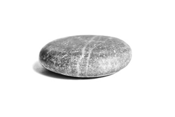 Pebbles stone, isolated on white background, sea pebble