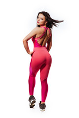 slim sporty fitness woman