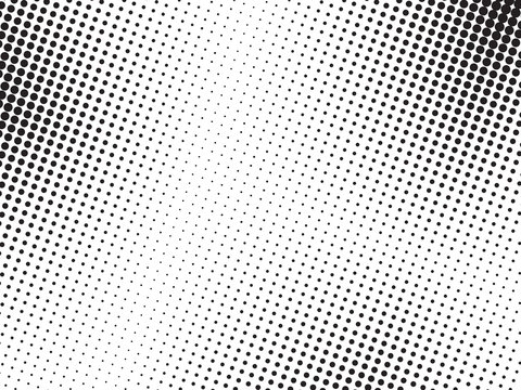 Abstract halftone dots texture background. Grunge black and white  backdrop.