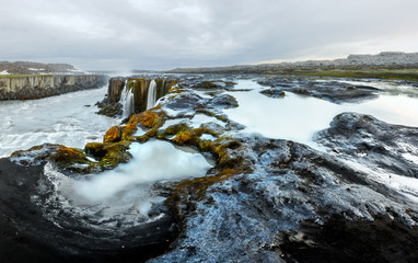 Famous Selfoss waterfall, Jokulsargljufur National Park, Iceland