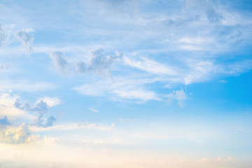 Wonderful blue sky with clouds for background