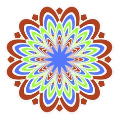 mandala. creative anti-stress floral ornament. vector illustration