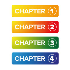 Chapter bookmark button set