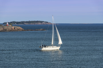 Summer evening view of the archipelago