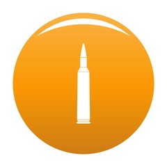 Big cartridge icon. Simple illustration of big cartridge vector icon for any design orange