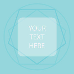 geometric banner, template- vector illustration