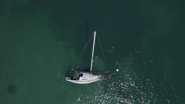 Sunken Sailboat 4K
