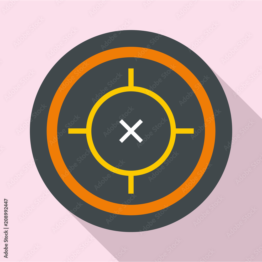 Aufkleber riffle target icon. flat illustration of riffle target vector icon for web design