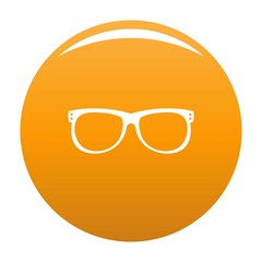 Vision icon. Simple illustration of vision vector icon for any design orange