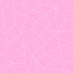 Light pink geometric abstract background, connect lines. Vector illustration