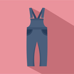 Work trousers icon. Flat illustration of work trousers vector icon for web design
