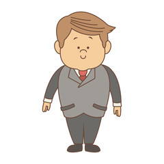 Businessman cartoon isolated vector illustration graphic design