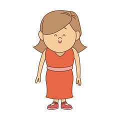 Cute mother cartoon vector illustration graphic design