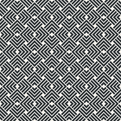 Square superimposed seamless abstract pattern monochrome or two colors vector