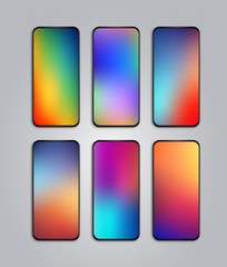 Wallpaper for smartphone or tablet for a background or cover with colorful explosion or a thorn ball with sharp spikes. Modern progressive design template. Vector illustration. EPS 10