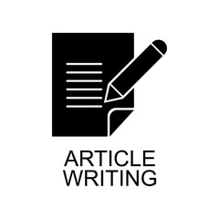 article writing icon. Element of seo and development icon with name for mobile concept and web apps. Detailed article writing icon can be used for web and mobile