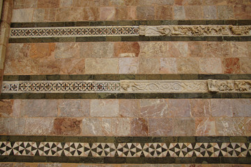 Detail of outer walls of the Duomo Cathedra
